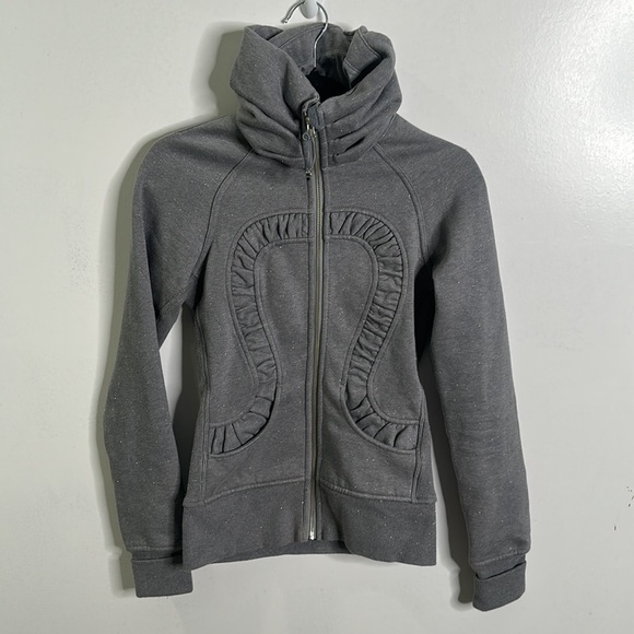 Lululemon gray glitter cuddle up jacket size 2 - Picture 10 of 16